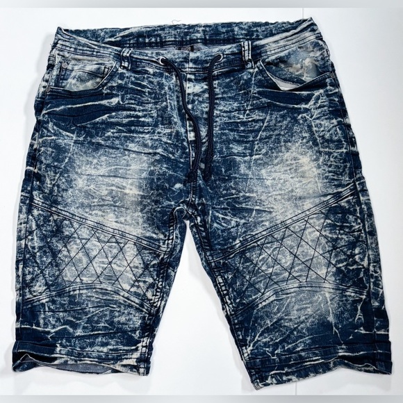 Dash Other - Dash Jeans Distressed Shorts Size 38 Bleached Denim Style Streetwear Hip Hop Y2K